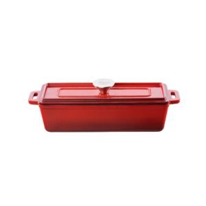 Auflaufform mit Deckel, Rot, 1,7 l